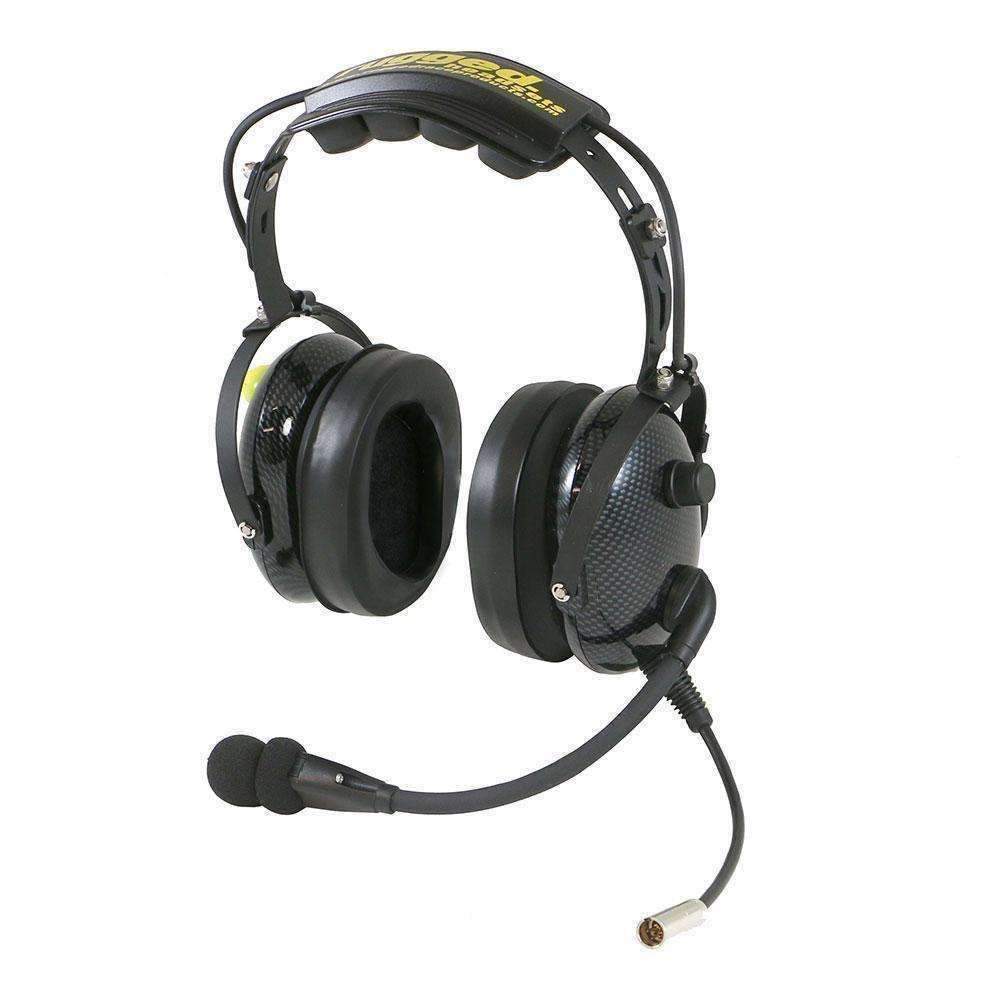 Rugged Radios HS10-CF HS10 Fire Safety Over the Head OTH Headset with Mic On Off Switch