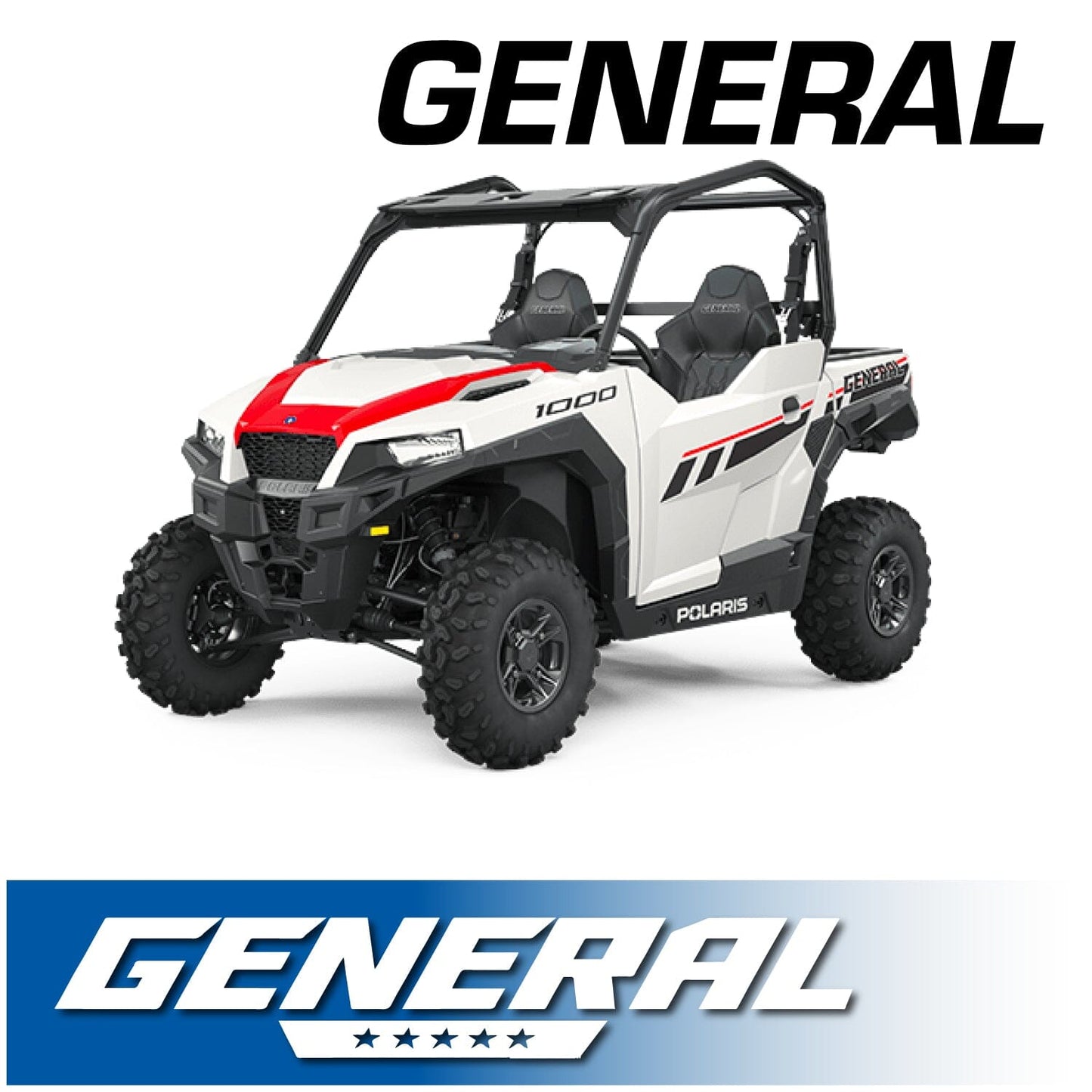 Rugged Radios GEN-STX-M1-HK Polaris General Complete Communication Kit with Bluetooth Intercom and 2-Way Radio - STX Stereo / M1 VHF Business Band