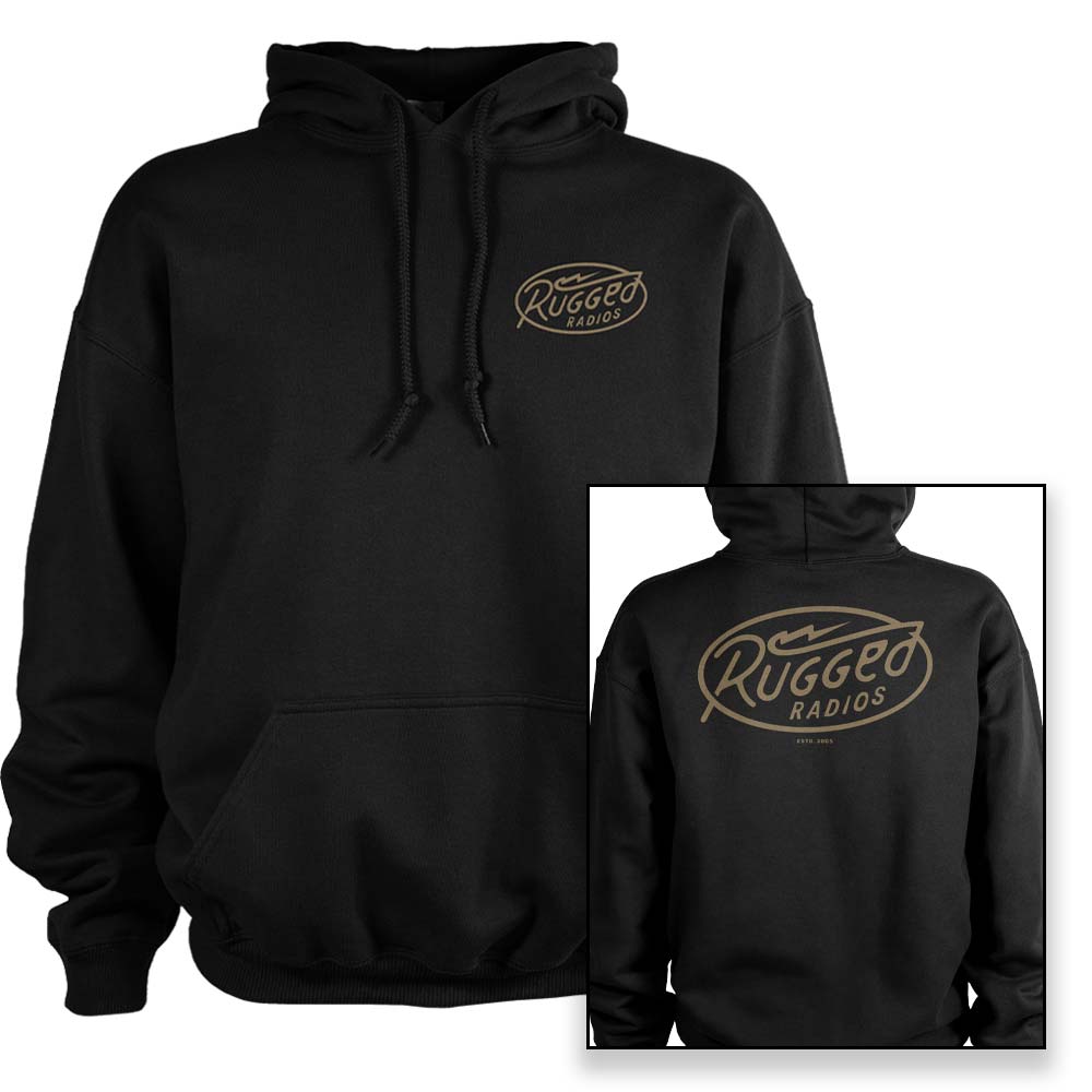 Rugged Radios HOODIE-BOLT-XXXL Rugged Radios BOLT Pullover Hoodie - Black - XXXL