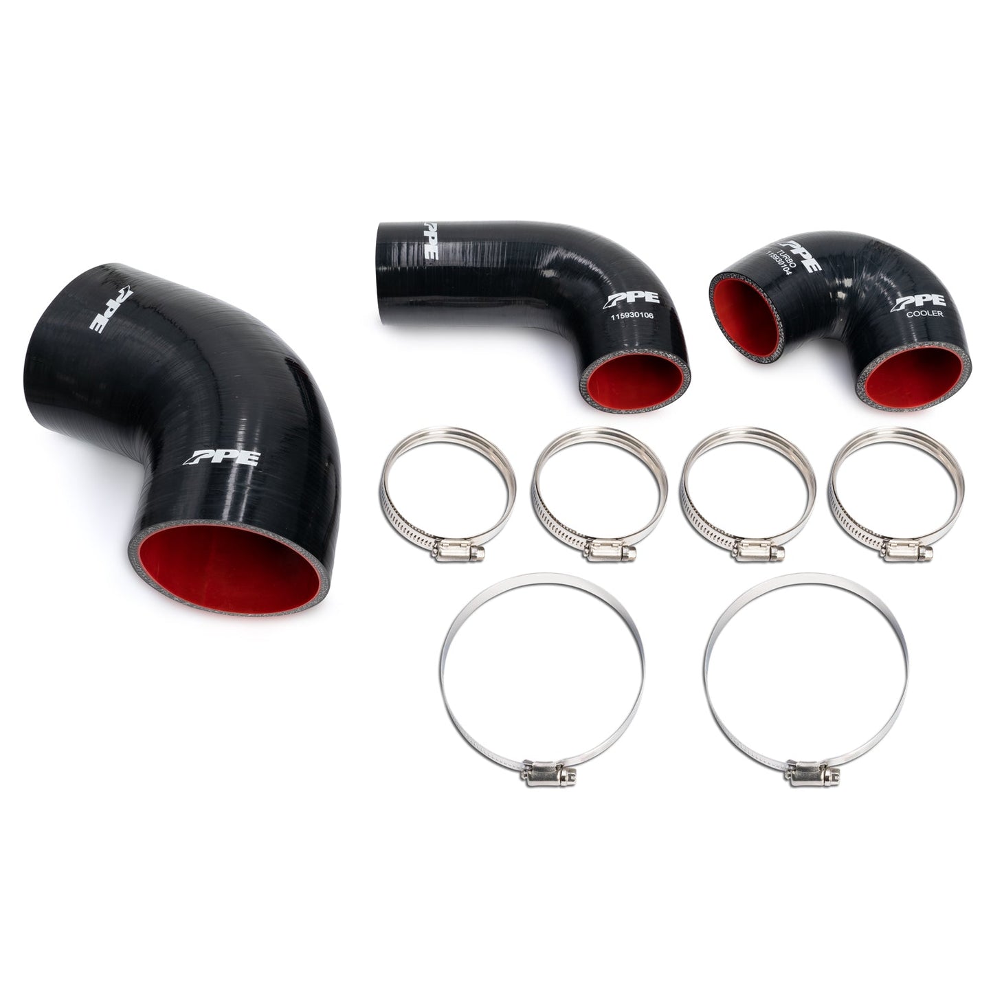 PPE Diesel 115930100 2019-2022 GM 1500 3.0L Duramax Performance Silicone Intake and Intercooler Hose Kit