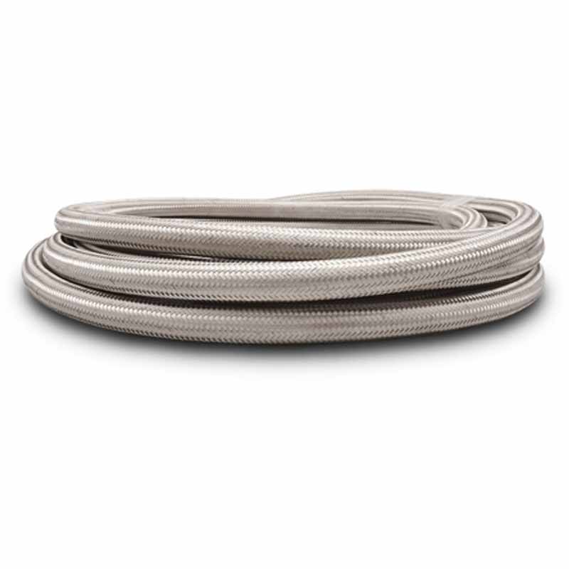 Vibrant 11948 -8AN Stainless Steel Braided Flex Hose - 50' Roll