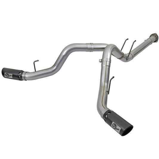 AFE 49-43092 Large Bore HD 4" Dual Filter-Back Exhaust System
