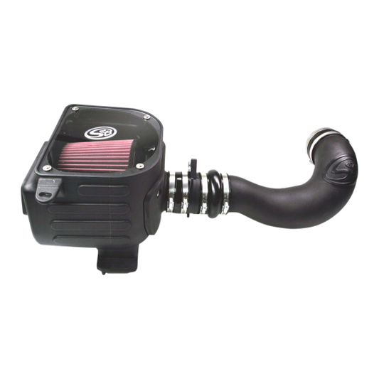S&B Filters 75-5021 Cold Air Intake For 07-08 GMC Sierra 4.8L, 5.3L, 6.0L Oiled Cotton Cleanable Red