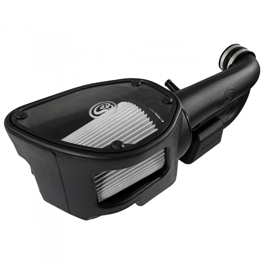 S&B Filters 75-5060D Cold Air Intake For 12-18 Jeep Wrangler JK V6-3.6L Dry Dry Extendable White