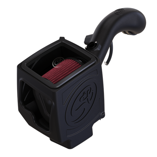 S&B Filters 75-5061-1 Cold Air Intake For 09-13 Chevrolet Silverado/ Sierra 2500 / 3500 6.0L Cotton Cleanable Red