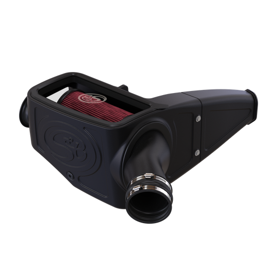 S&B Filters 75-5062 Cold Air Intake For 98-03 Ford F250 F350 F450 F550 V8-7.3L Powerstroke Cotton Cleanable Red
