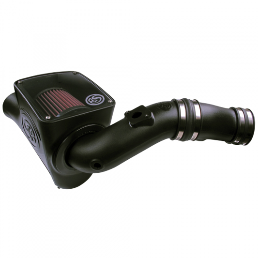 S&B Filters 75-5070 Cold Air Intake For 03-07 Ford F250 F350 F450 F550 V8-6.0L Powerstroke Cotton Cleanable Red