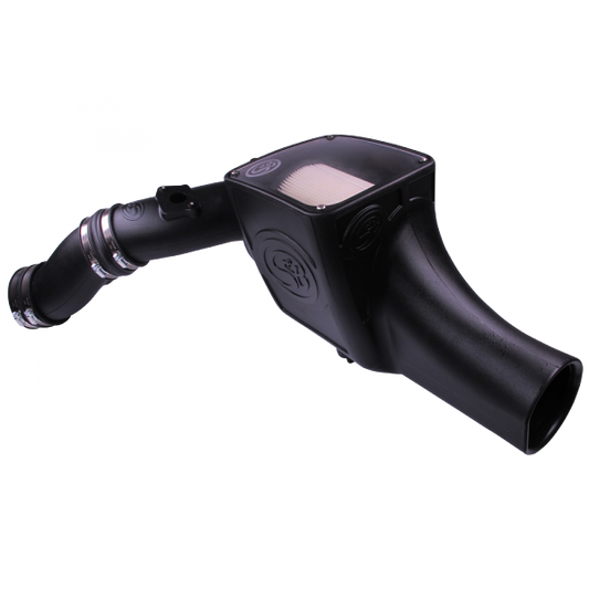 S&B Filters 75-5070D Cold Air Intake For 03-07 Ford F250 F350 F450 F550 V8-6.0L Powerstroke Dry Extendable White