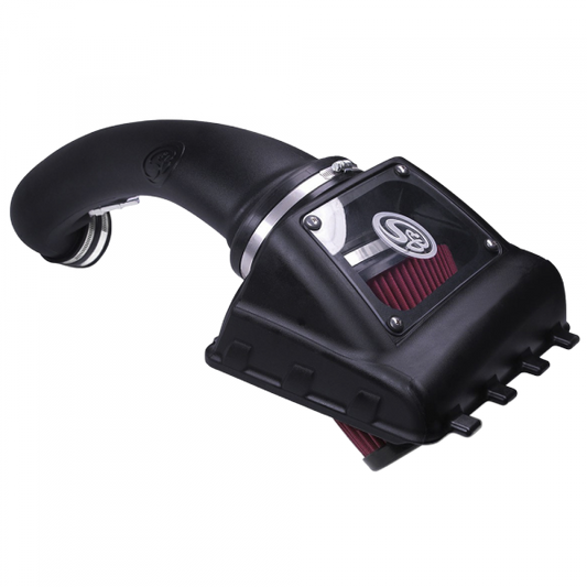 S&B Filters 75-5076 Cold Air Intake For 11-14 Ford F150 V8-5.0L Oiled Cotton Cleanable Red