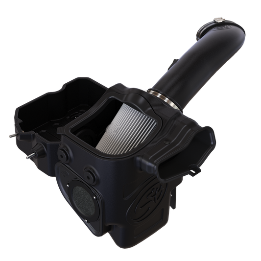 S&B Filters 75-5085-1D Cold Air Intake For 17-19 Ford F250 F350 V8-6.7L Powerstroke Dry Extendable White