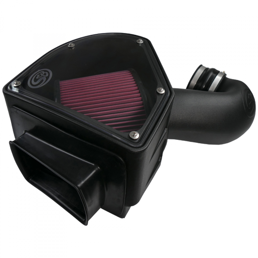S&B Filters 75-5090 Cold Air Intake For 94-02 Dodge Ram 2500 3500 5.9L Cummins Cotton Cleanable Red