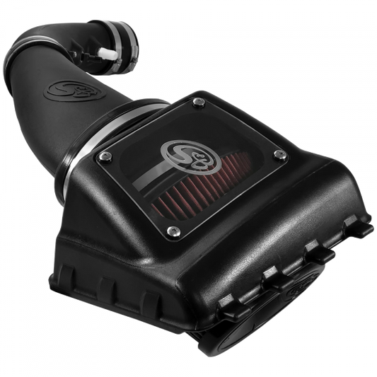 S&B Filters 75-5108 Cold Air Intake For 11-16 Ford F250, F350 V8-6.2L Oiled Cotton Cleanable Red