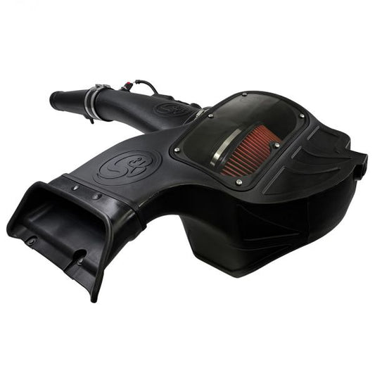 S&B Filters 75-5126 Cold Air Intake For 18-19 Ford F150 3.0L Powerstroke Diesel Cotton Cleanable Red