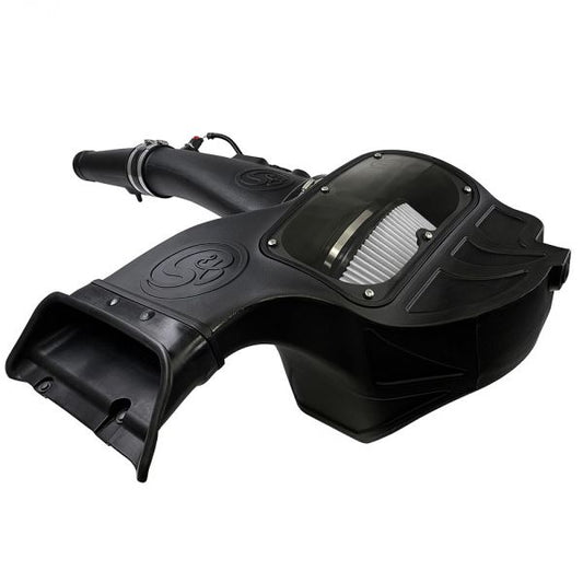 S&B Filters 75-5126D Cold Air Intake For 18-19 Ford F150 3.0L Powerstroke Diesel Dry Extendable White