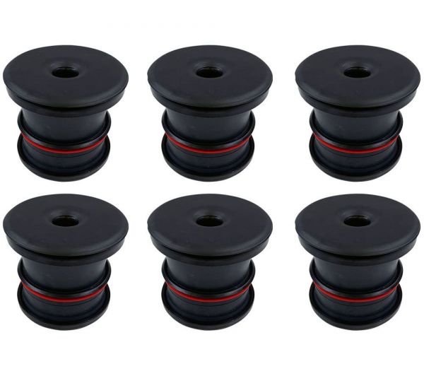 S&B Filters 81-1002 Silicone Body Mount Kit For 08-16 Ford F-250/F-350 Powerstroke 6.4L/6.7L Reg/Extend Cab 6 Pc