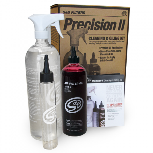 S&B Filters 88-0008 Cleaning Kit For Precision II Cleaning and Oil Kit Red Oil Oiled