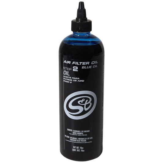 S&B Filters 88-0011 16 oz. Bottle of Air Filter Oil - Blue