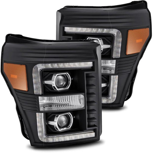 AlphaRex 880142 PRO-Series Black Projector Headlights