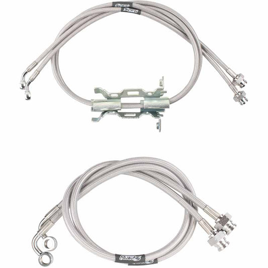 Synergy 8866-02 Stainless Steel Braided Brake Line Kit (Front & Rear)