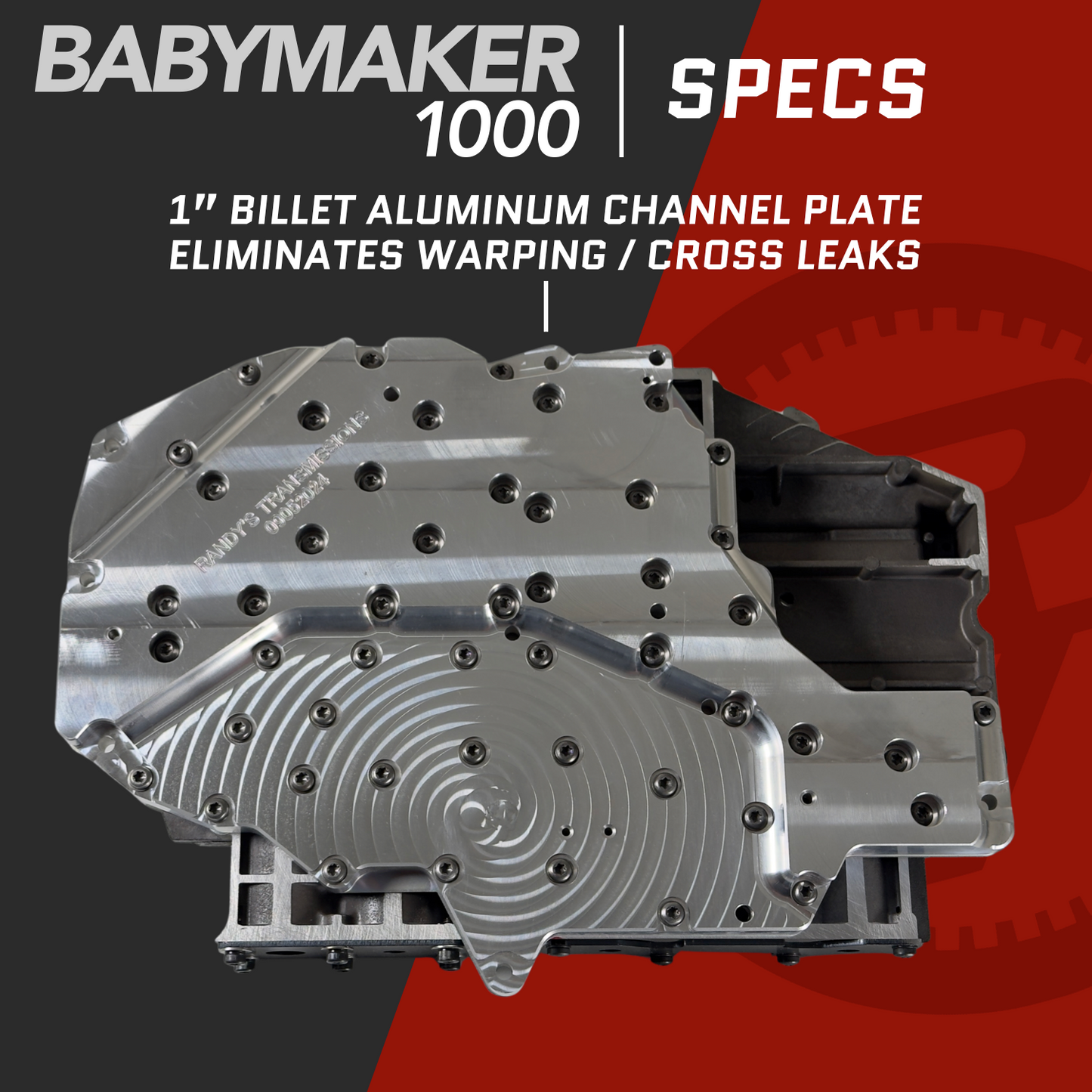Randy's Transmissions 68RFE High Performance Valve Body 2007.5-2018, aka “BabyMaker 1000”