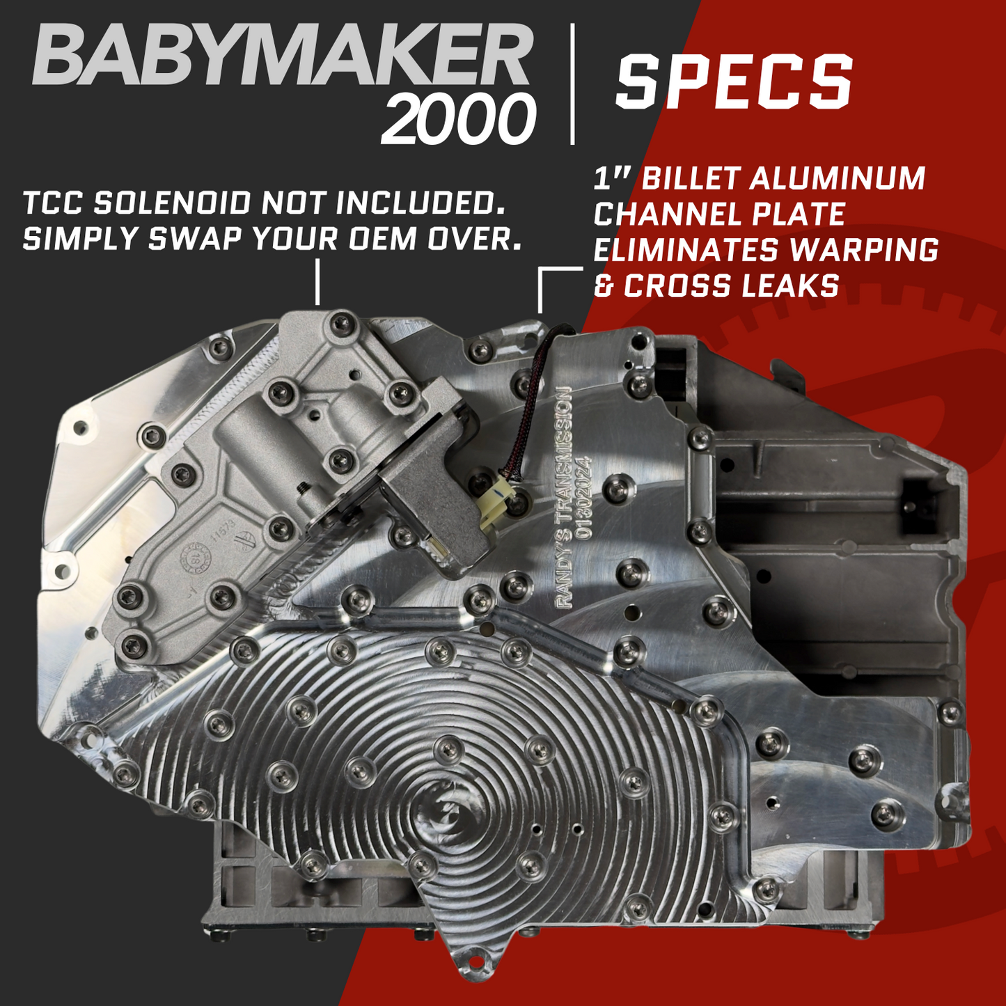 Randy's Transmissions 68RFE High Performance Valve Body 2019-2024 Aka “BabyMaker 2000”