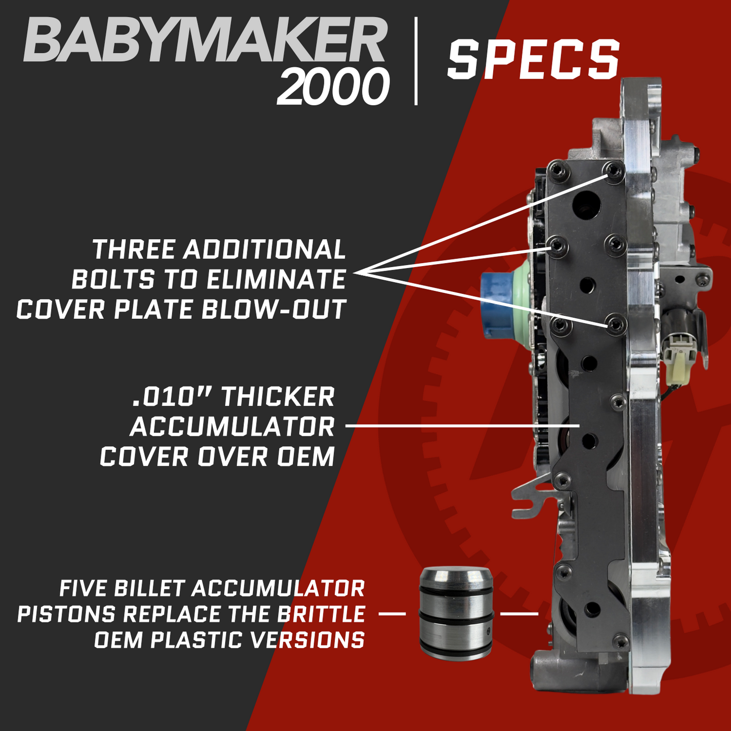 Randy's Transmissions 68RFE High Performance Valve Body 2019-2024 Aka “BabyMaker 2000”