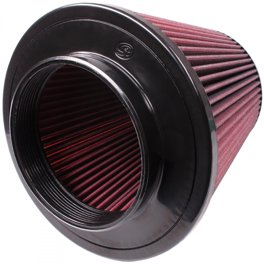 S&B Filters CR-90015 Air Filter for Competitor Intakes AFE XX-90015 Oiled Cotton Cleanable Red