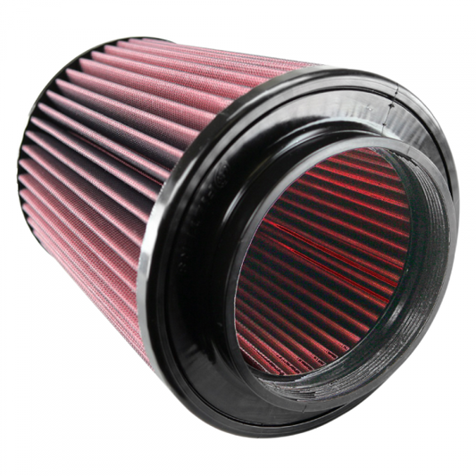 S&B Filters CR-90021 Air Filter for Competitor Intakes AFE XX-90021 Oiled Cotton Cleanable Red