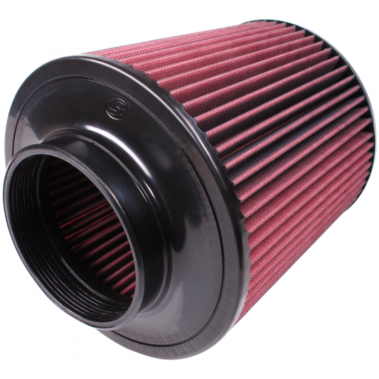 S&B Filters CR-90028 Air Filter for Competitor Intakes AFE XX-90028 Oiled Cotton Cleanable Red