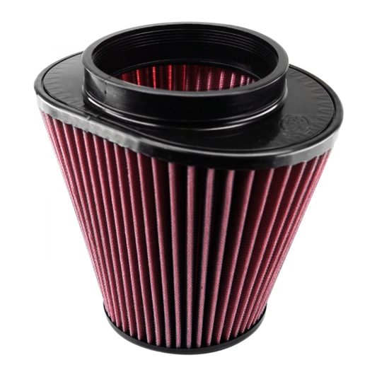 S&B Filters CR-90032 Air Filter for Competitor Intakes AFE XX-90032 Oiled Cotton Cleanable Red