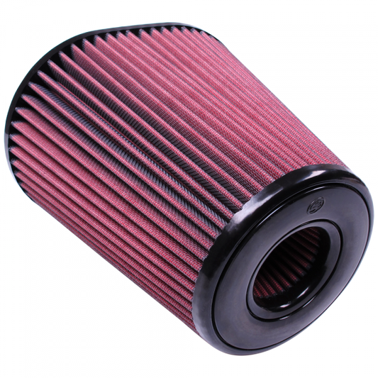 S&B Filters CR-90037 Air Filter for Competitor Intakes AFE XX-90037 Oiled Cotton Cleanable Red