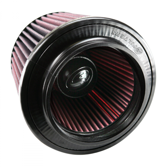 S&B Filters CR-90038 Air Filter for Competitor Intakes AFE XX-90038 Oiled Cotton Cleanable Red