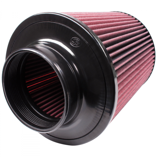 S&B Filters CR-91002 Air Filter for Competitor Intakes AFE XX-91002 Oiled Cotton Cleanable Red