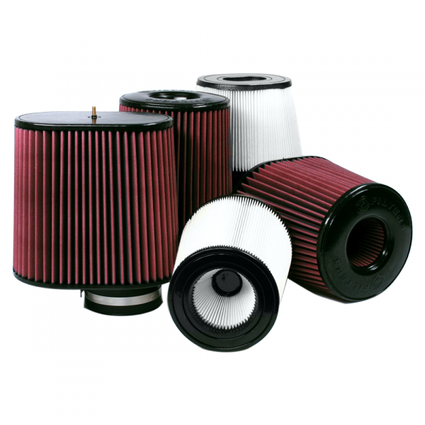 S&B Filters CR-91046D Air Filters for Competitors Intakes AFE XX-91046 Dry Extendable White
