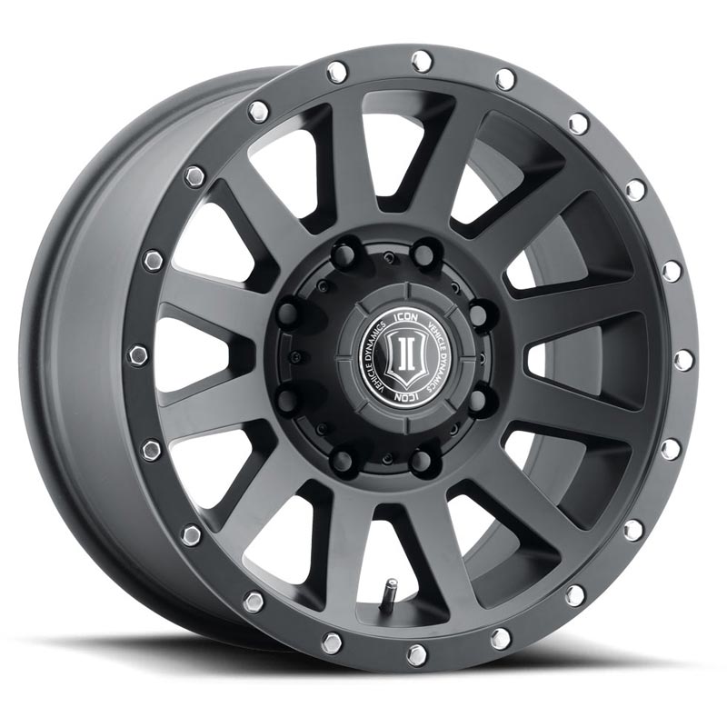 ICON Alloys Compression HD Satin Black 8x170 Wheel - 2018908152SB