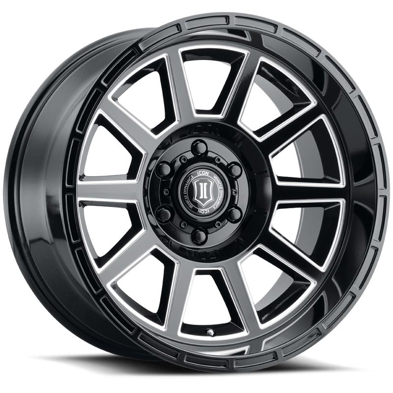ICON Alloys Recoil Gloss Black/Milled 6x139.7 Wheel - 6220108345GBMW