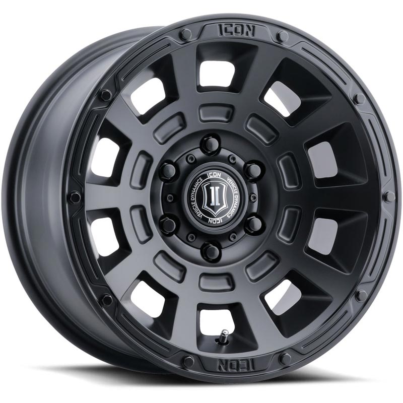 ICON Alloys Thrust Satin Black Wheel
