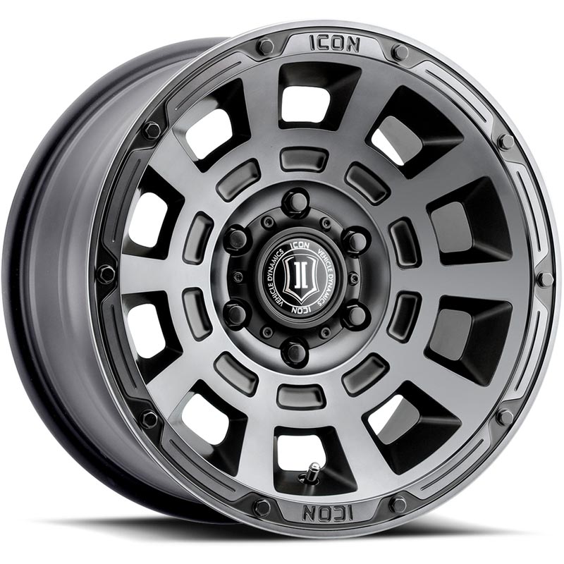 ICON Alloys Thrust Smoked Satin Black 6x139.7 Wheel - 2817858347SSBT