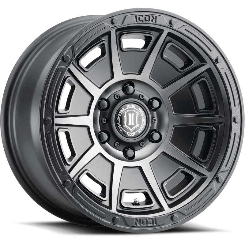 ICON Alloys Victory Smoked Satin Black 6x120 Wheel - 3017859447SSBT