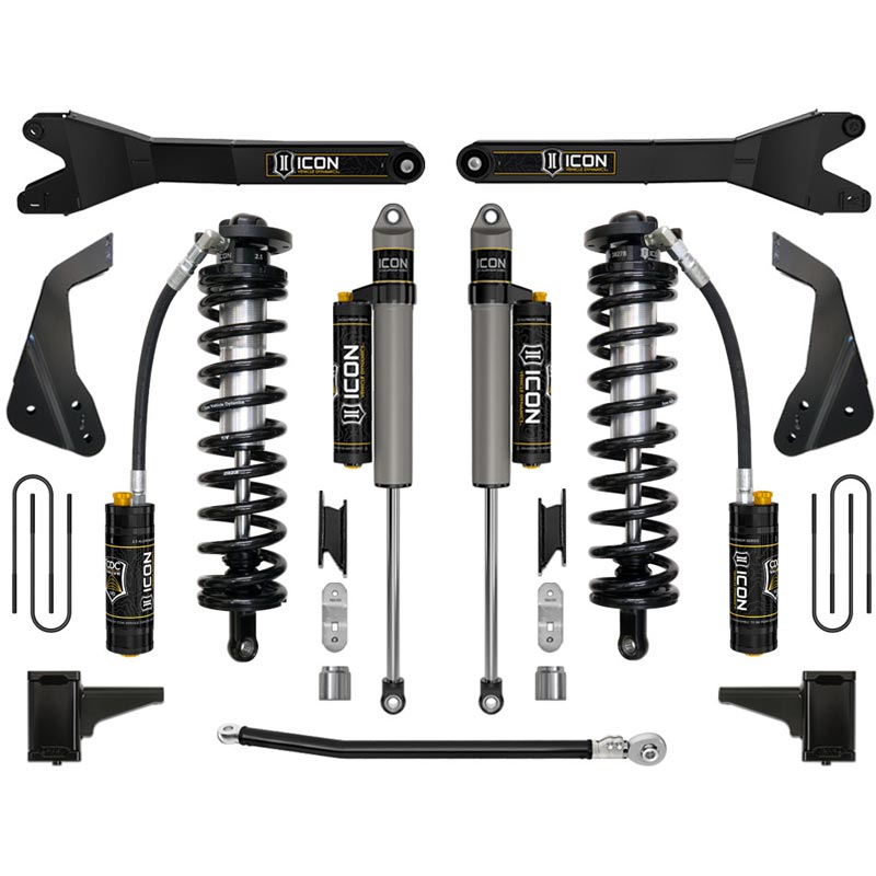 ICON K63124R 4-5.5" Stage 4 Coilover Conversion System W/ Radius Arms