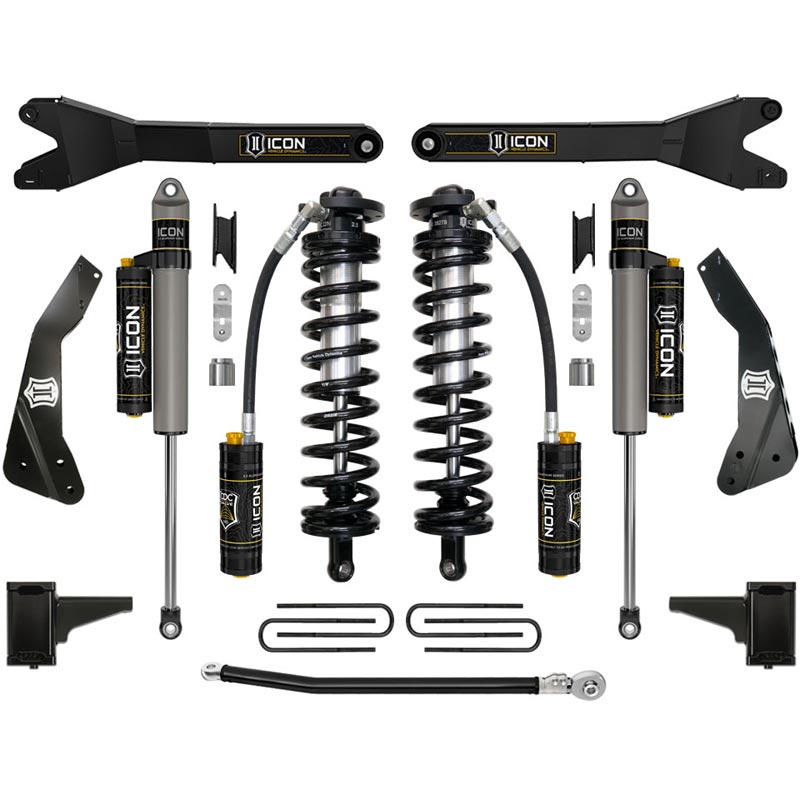 ICON K63134R 4-5.5" Stage 4 Coilover Conversion System W/ Radius Arms