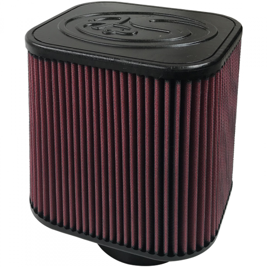 S&B Filters KF-1000 Air Filter For Intake Kits 75-1532, 75-1525 Oiled Cotton Cleanable Red