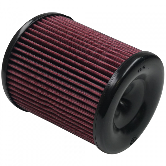 S&B Filters KF-1057 Air Filter For Intake Kits 75-5060, 75-5084 Oiled Cotton Cleanable Red