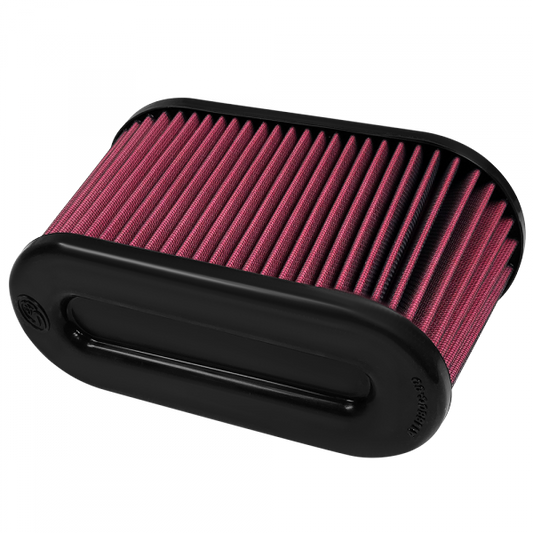 S&B Filters KF-1065 Air Filter For Intake Kits 75-5107 Oiled Cotton Cleanable Red
