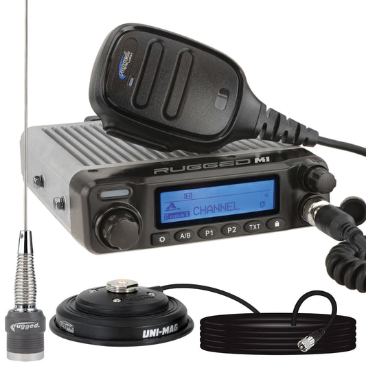 Rugged Radios RK-M1-V Radio Kit - Rugged M1 RACE SERIES Waterproof Mobile with Antenna - Digital and Analog