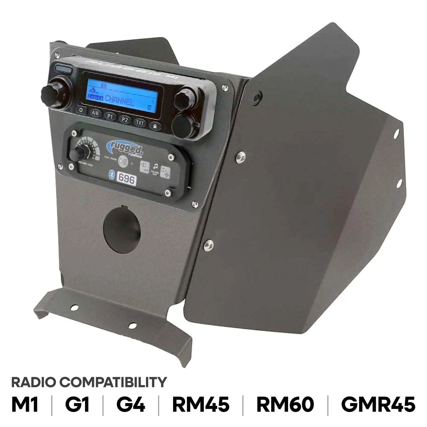 Rugged Radios MT-X3-MM-KIT-RS Can-Am X3 Mounting Kit with Multi Mount and Side Panels - Rugged M1/G1/G4/RM45/RM60/GMR45 with Switch Holes