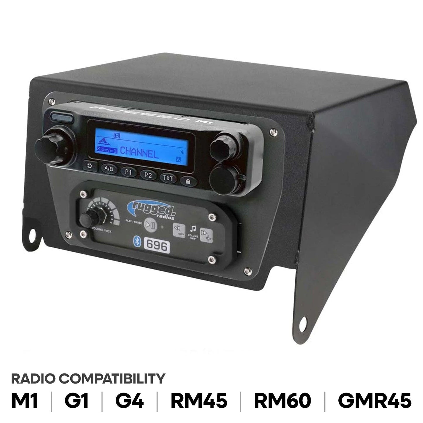 Rugged Radios MT-X3-TM-MM-SW Can-Am X3 Multi-Mount Kit - Top Mount - for Rugged UTV Intercoms and Radios - Rugged M1/G1/G4/RM45/RM60/GMR45 with Switch Holes