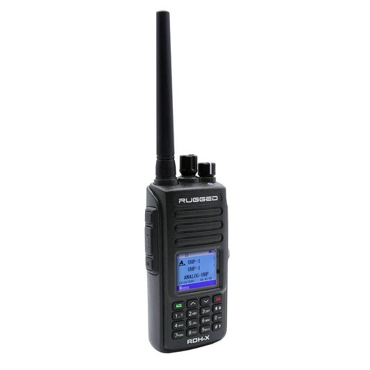 Rugged Radios RDH-X-HV WATERPROOF - Rugged RDH-X - Business Band Two Way Handheld Radio - Digital and Analog - Safety Yellow