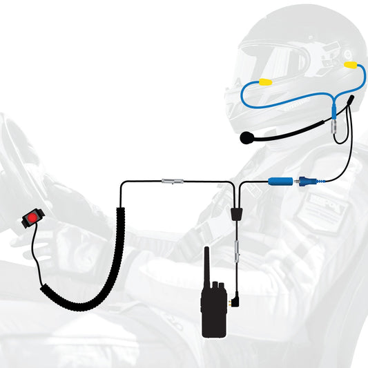 Rugged Radios SS-KIT-RDH-U RUGGED Wired Driver Only Communication Kit with RDH16 Radio - Kit with Earbuds