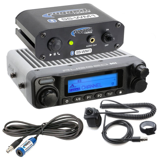 Rugged Radios SS-WM1-M1-H28 SS-WM1 Single Seat Kit with Digital Radio - AlphaBass Headset